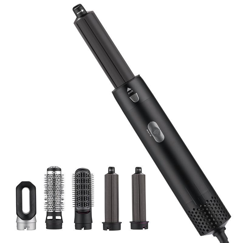 5-in-1 Multifunctional Hot Air Comb: Automatic Curling & Straightening Hair Tool & Dryer