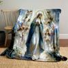 Our Lady of Guadalupe Angels Halo Blanket  Printed Blanket for Living Room Bed Couch lunch break Soft Cozy Blanket for Friend's festival Gift