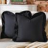 100% Cotton Ruffle Pillow Cover Soft Cotton Ruffle Pillowcase Rustic Boho Farmhouse Modern Home Decor for Bed Sofa Living Room