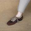 Old Money Style Casual German Training Shoes For Women With Lace Up Soft Sole, Comfortable Spring Single Shoes