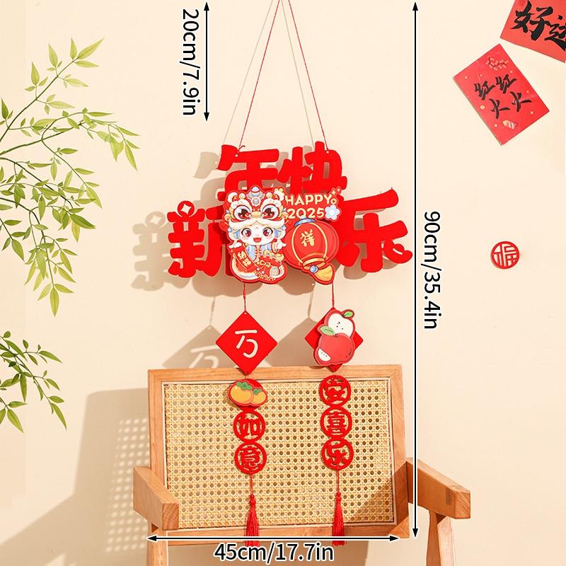 Chinese New Year 3D Ornaments New Year 2025 Desktop Decoration The Year of Snake Wall Hanging Pendants Chinese Spring Festival