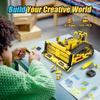5-in-1 Stem Building Robot,555 PCS Kits for Kids , APP & Remote Control,Excavator Construction Toys, Programmable Erector, Gift