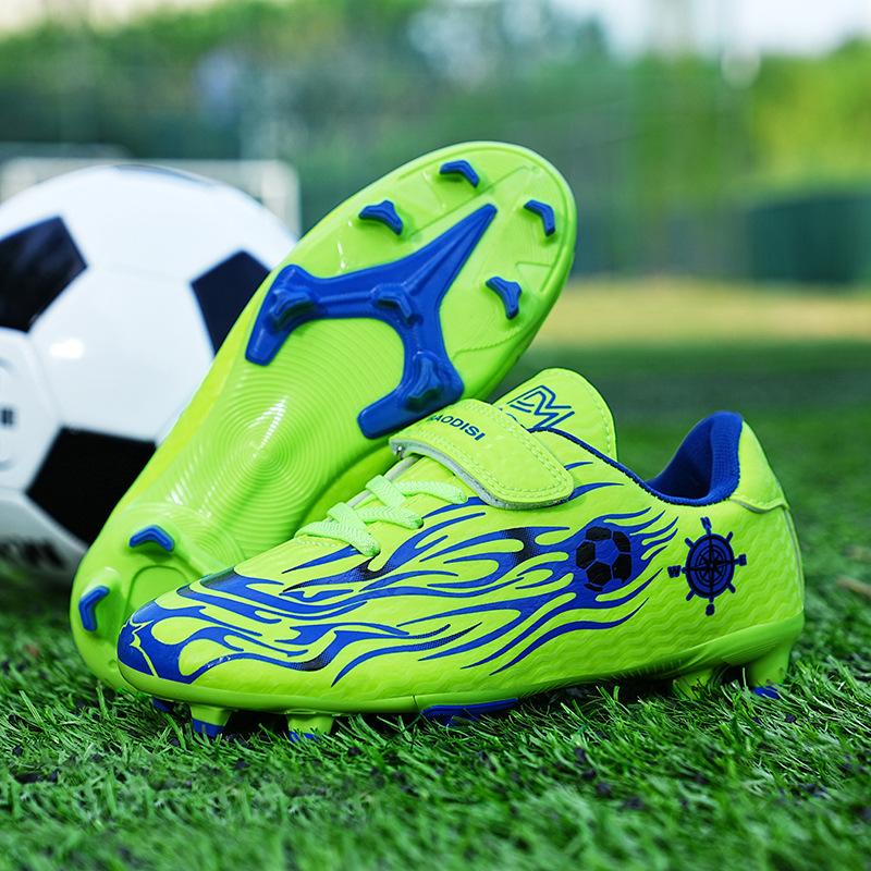 Foreign trade children's football shoes men's and women's sports football shoes broken nails primary school students indoor football game training sho