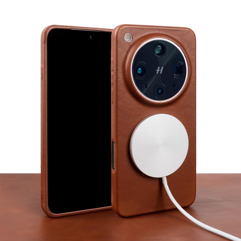 Voor Magnetische Echt Lederen Hoesje Voor OPPO Find X9 Pro X8 Ultra X6 Pro X7 Ultra RENO 9 Pro Plus Telefoon Achterkant Hoesje