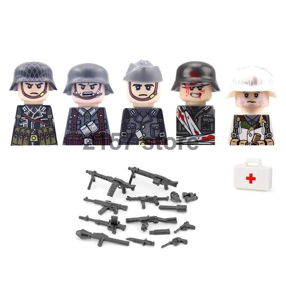 Military Soldier Figure Building Block Weapons Ranger Camouflage Vietnam War US Special Forces KSK Medical Bandit Thief Toy Gift