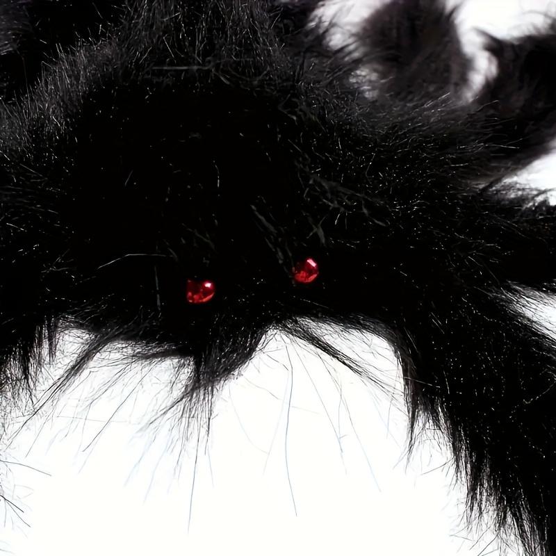 1Pcs Giant Spider and Web Spider Halloween Decoration Set, Outdoor Scary Props, Suitable for Parties, Terrifying Fake Spider - Hanging De