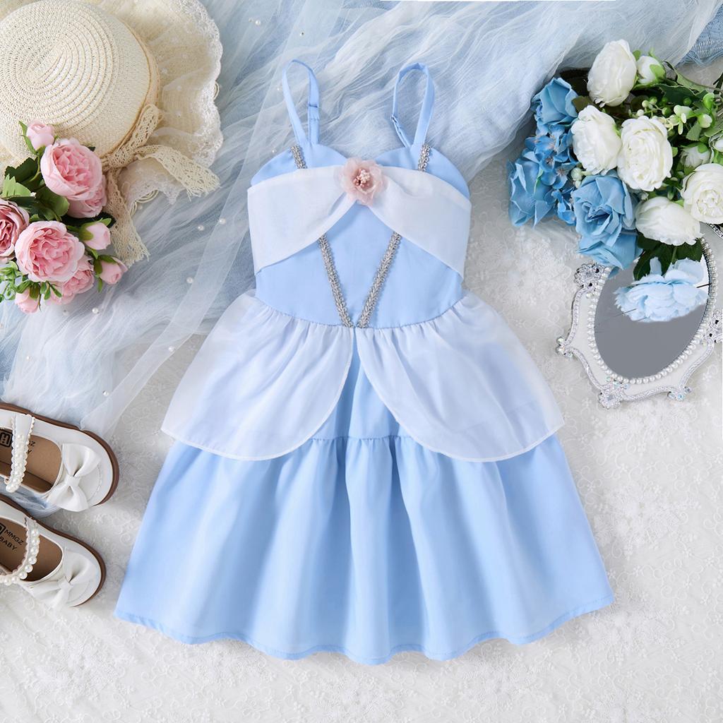 Estate 2025 Gonna Casual per Bambina Costume da Principessa Vestito per Bambine Moana Cosplay da Principessa Abbigliamento Costume di Carnevale per Bambine Esterno