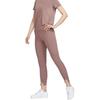 Nike One Rib Solid Color Simple Quick-Dry High-Waisted Nine-Point Tight Sports Leggings Women leggings Smoke-Gray Purple Red FN4972-208