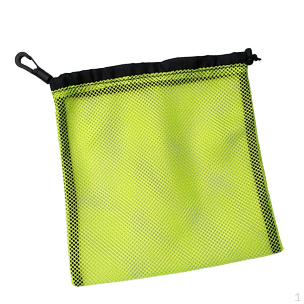 Ball Net Mesh Carrying Bag with Snap Hook for Tennis Balls, Golf Table Cm