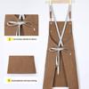 Stylish Cross-Back Waterproof Canvas Apron - Customizable for Coffee Shops, Kitchens, and Gardening