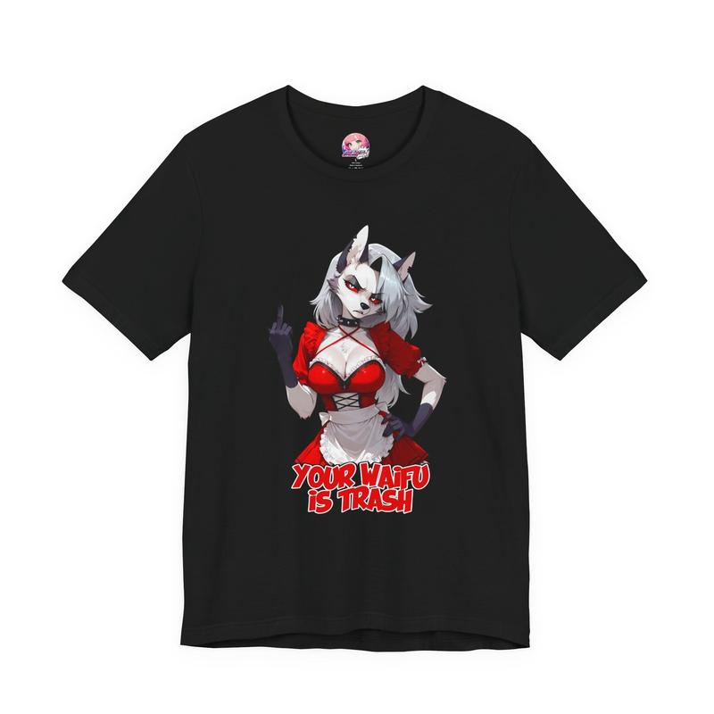 

“Your Waifu Is Trash” Loona Unisex T-Shirt – Helluva Boss Inspired Graphic Tee XXXL