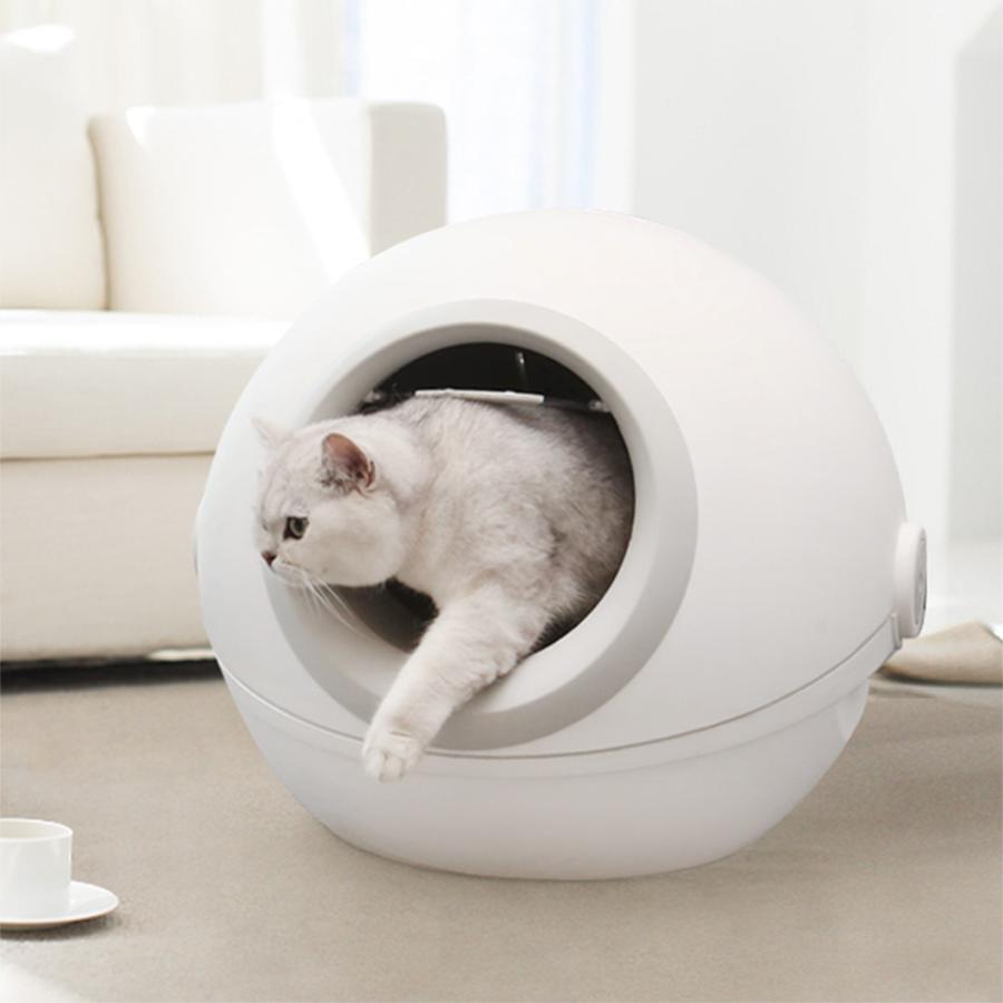 Anti-splash Cat Litter Box Closed Self Training Cat Litter Shovel Cleaning Chat Toilette Cats Toilet Deodorizing Kitten Bedpans