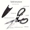 1pc Kitchen Scissors, Poultry Shears, Kitchen Fish Bone Scissors, Multifunctional Chicken Bone Scissors For Duck Fish, Kitchen Accessories