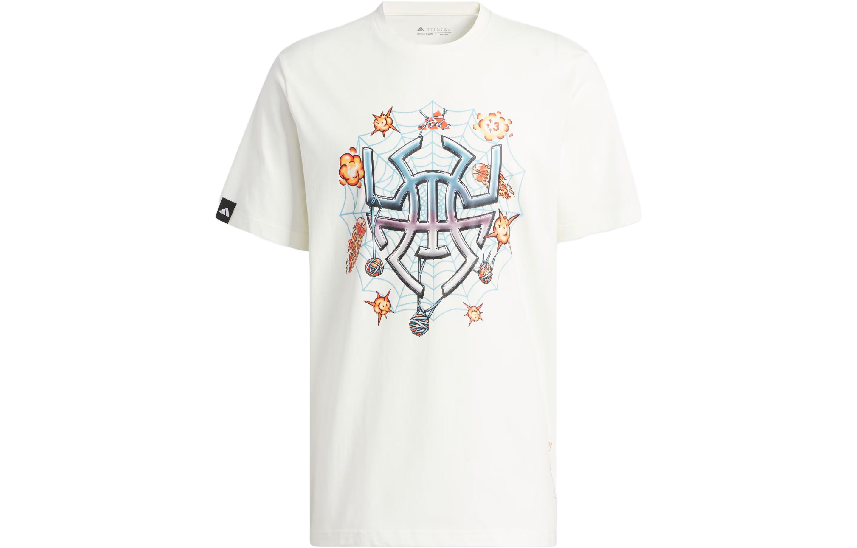 Adidas Donovan Mitchell 8 Bit Graphics Signature Basketball Graphic Tee II7792 M