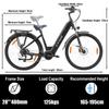 TTGO XK-ZZ-28ST Elektrische Fiets 250W Bafang Middenmotor 36V20AH Lithium Batterij Elektrische Fiets 28-inch Band Volwassen Stads Ebike