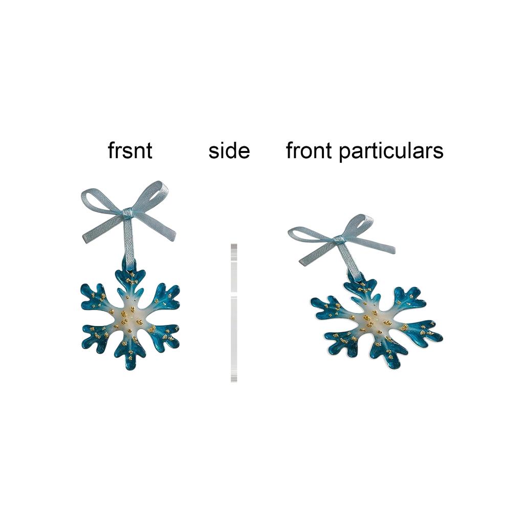 Vánoční akrylová vánoční ozdoba, Krásný modrý klidný tvar, Speciální vánoční ozdoby, Vhodné jako dárky pro přátele a spolužáky