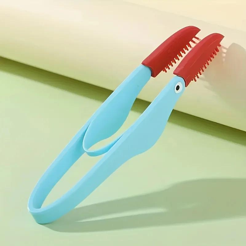 

1PC Pet Tear Stain Remover Comb Gentle Dog Cat Eye Cleaning Brush Soft Silicone Grooming Tool for Pet Eye Care Supplies синий