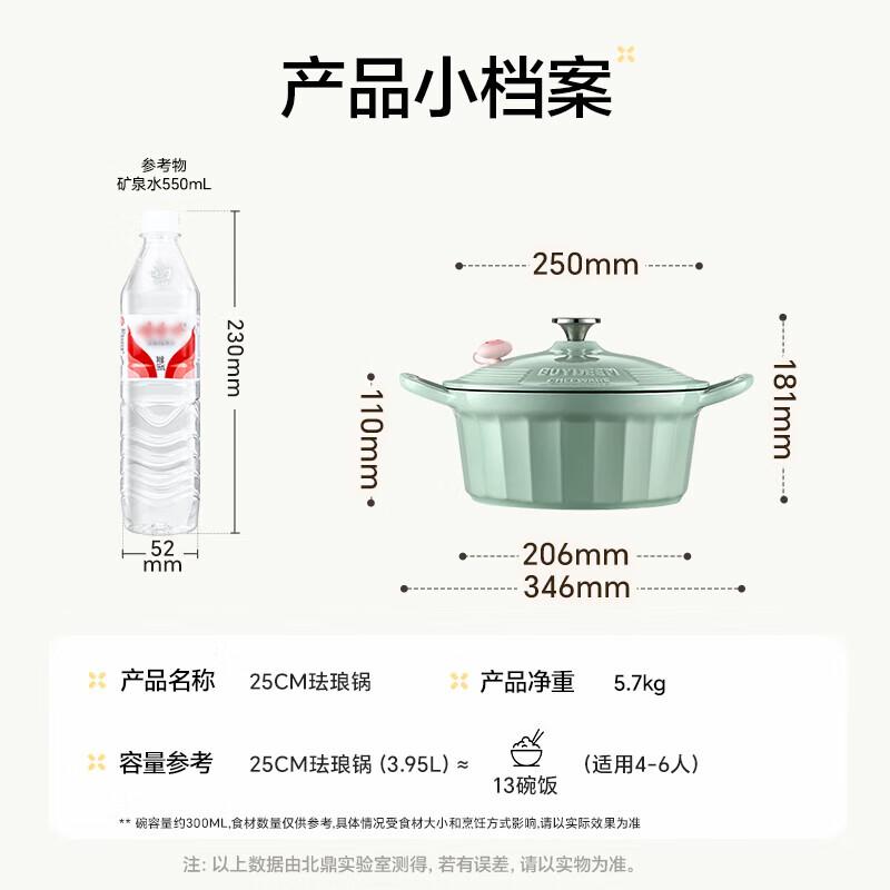 Buydeem CP552 Enamel Cast Iron Pot