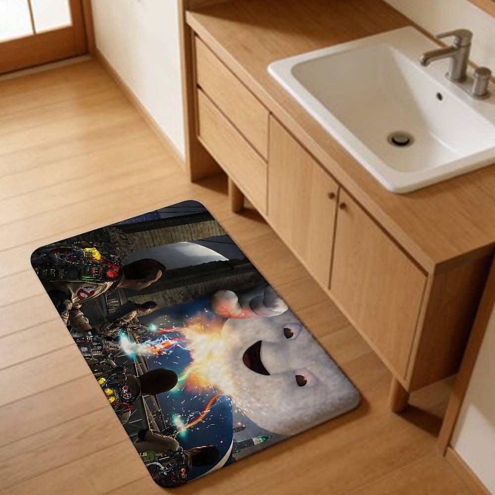 Movie-G-Ghostbusters Floor Carpet Anti-slip Absorb Water Long Strip Cushion Bedroon Mat Welcome Rug