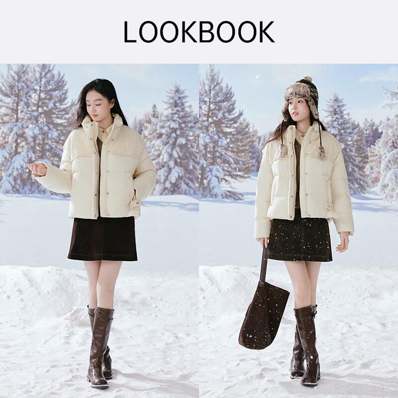Xiangying Women's Stand Collar Down Jacket