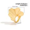Metal Ginkgo Leaf Ring Gold Silver Color Fan-Shaped Finger Ring Knuckle Joint Ring  for Women Men
