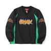 Men's and women's alphabet decal waterproof hooded zipper jacket