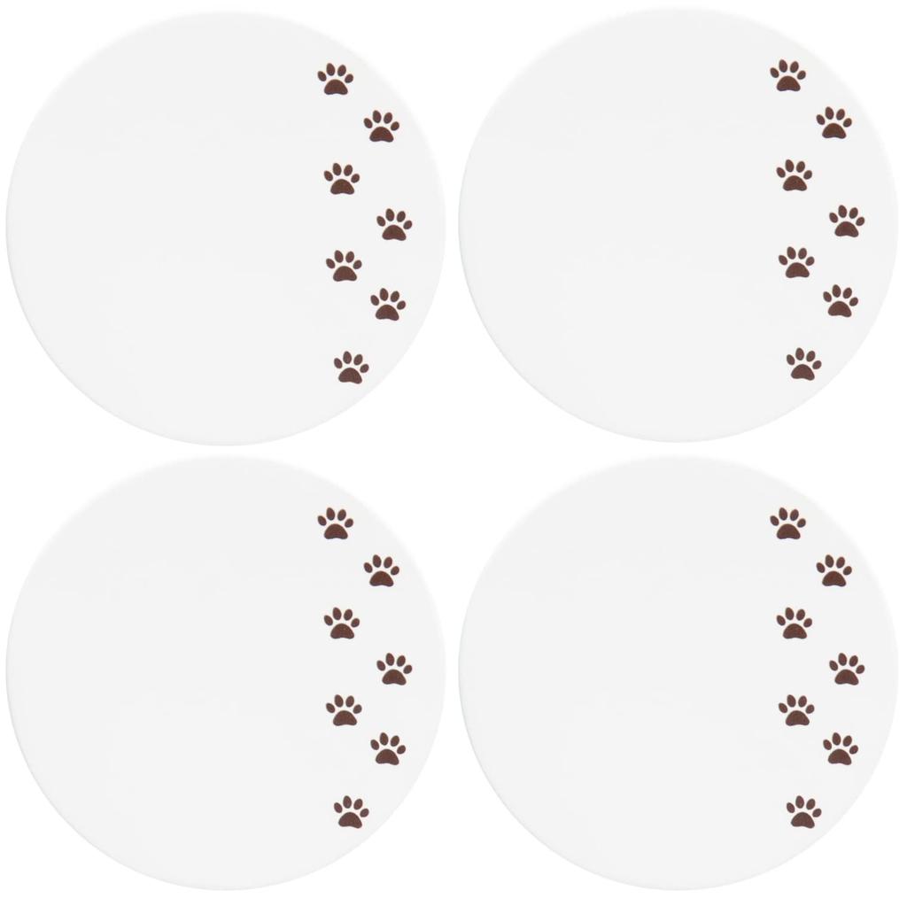 Diatomaceous Earth Cat Set of 4 Coasters, Design,