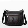 Große Kapazität Damen PU Schultertasche PU Leder Umhängetasche Crossbody Handtasche Streetwear