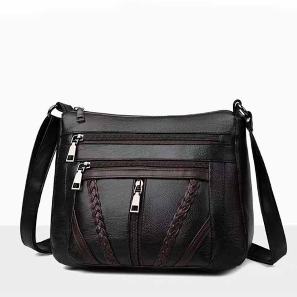 Große Kapazität Damen PU Schultertasche PU Leder Umhängetasche Crossbody Handtasche Streetwear