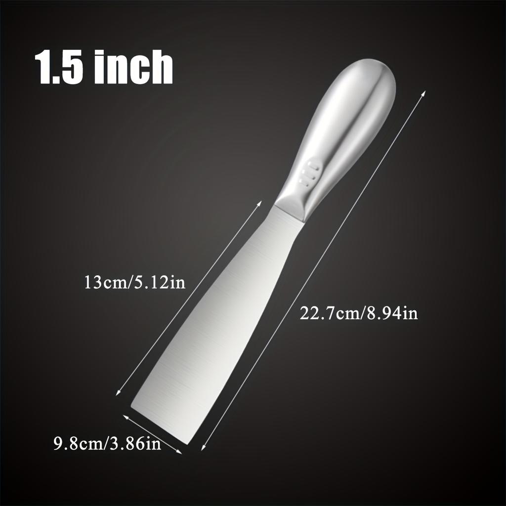 1 Pcs Drywall Finishing Professional Grade Putty Blade for Scraping Paint Premium Polished All-Stainless Steel Scraper Tool