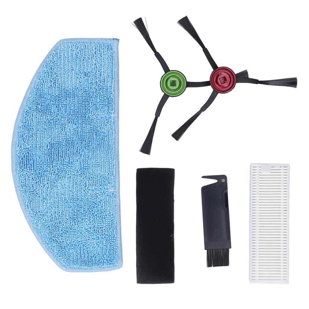 Sweeper Filter Side Brush Mop Cloth Efficient Washable Reusable Sweeper Accessories Kit for Laresar