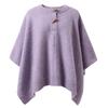 SanCai Women's Retro Knitted Toggle Shawl