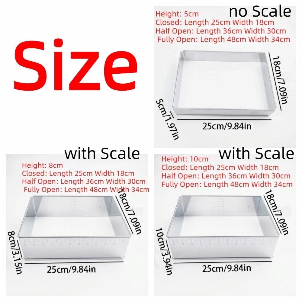 DIY Edelstahl Backform Rostfrei Mousse Kuchenring Dessert Backform Küche