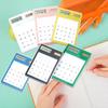 Solar Powered Calculator Touch Screen 8 Digit LCD Display Portable Transparent Calculator for Office