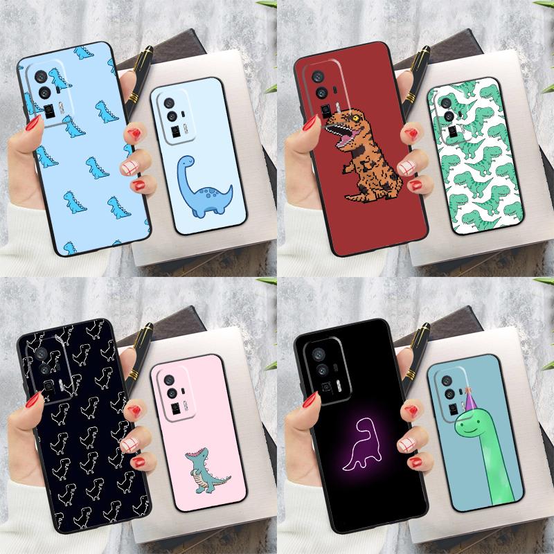 Cartoon Dinosaur Case For Xiaomi 14T 11T 12T 13T Pro 13 14 Ultra POCO X6 Pro M6 X3 X5 M5s F3 F5 F6 Cover