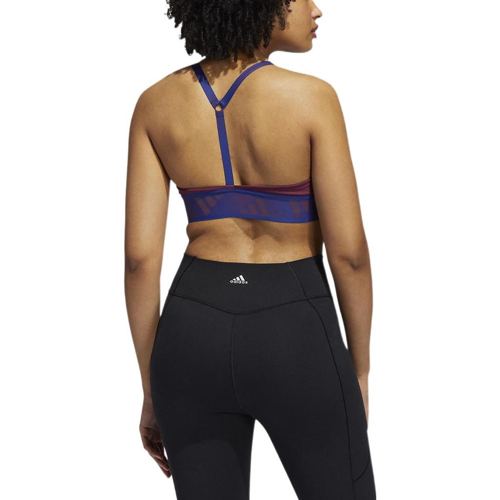 (WMNS) adidas All Me Light Support Training Bra Asia Sizing 'Burgundy Blue' Women's GR8181