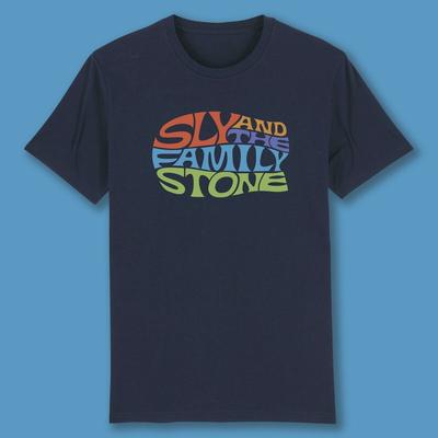 Sly & The Family Stone Marineblaue Farbe Alle Größen S Bis 5XL T-Shirt PP2128 Unisex T-Shirt