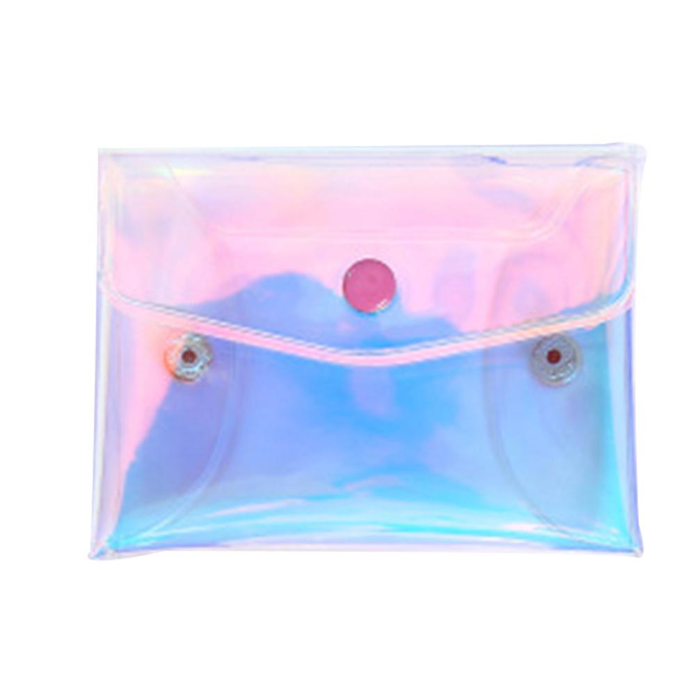 

Laser Pouch Makeup Bag Pencil Case 3 Sizes Waterproof PVC Cosmetic Organizer Stationery Storage Bag