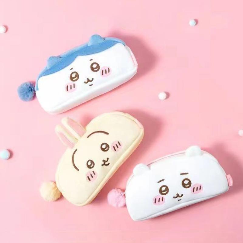 Kawaii Chiikawa Plyšové Puzdro na Ceruzky Usagi Taška na Písacie Potreby Peňaženka Kozmetická Taška Školské Potreby pre Študentov Úložná Taška