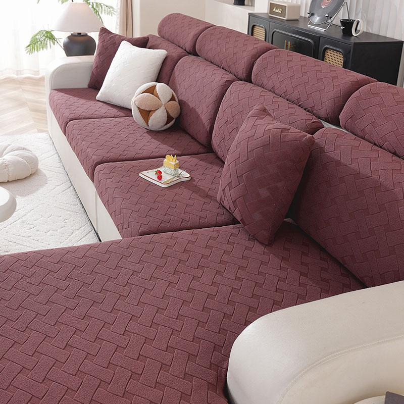 Elastic Sofa Cover Luxury Adjustable Elastic Couch Cover For Living Room Sofa Seat Cover 1 2 3 4 Seat L Shaped Full Set
