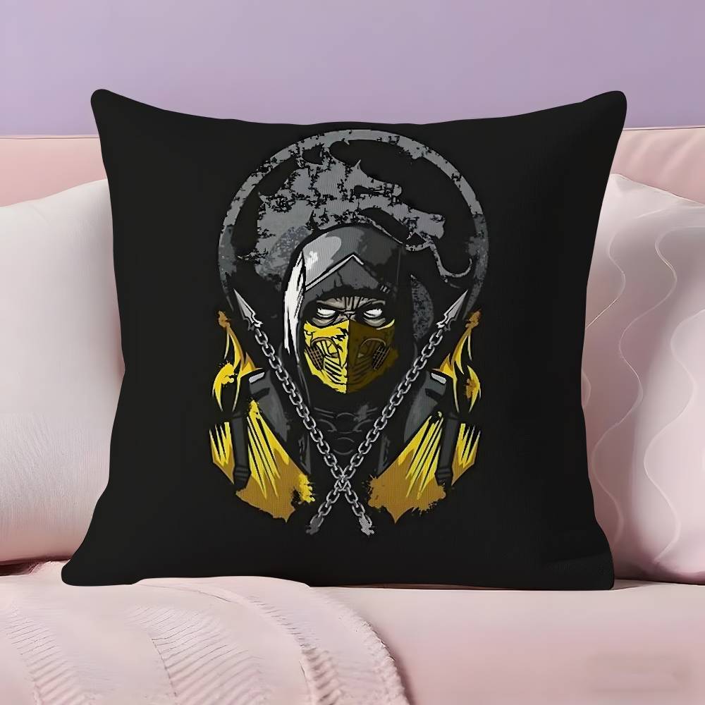Anime M-Mortal Kombat Pillow Case Ultra Soft Skin Friendly Fabric Cloud Like Comfort & Concealed Zipper