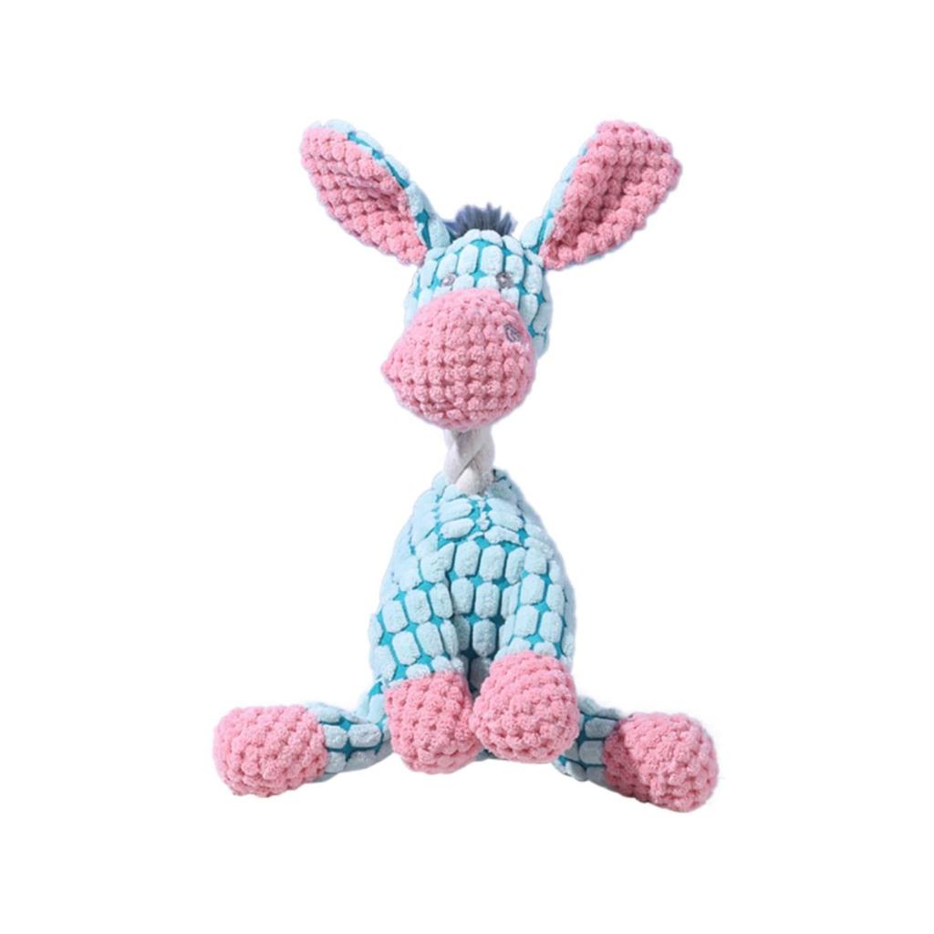 Unzerstörbares Hundespielzeug, interaktives Hundespielzeug zum Kauen, unzerstörbares quietschendes Hundespielzeug, weiche Plüschtiere zum Spielen und Trainieren