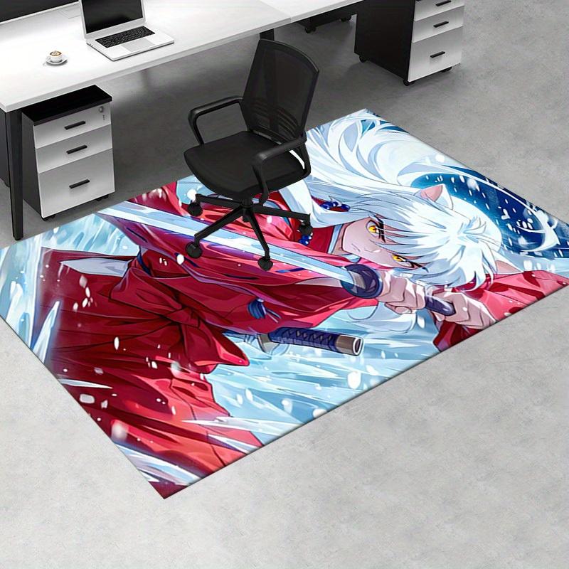 Office Carpet: Inuyasha Themed Decorative Rug for Sofa Protection Under Chairs Anime Inspire