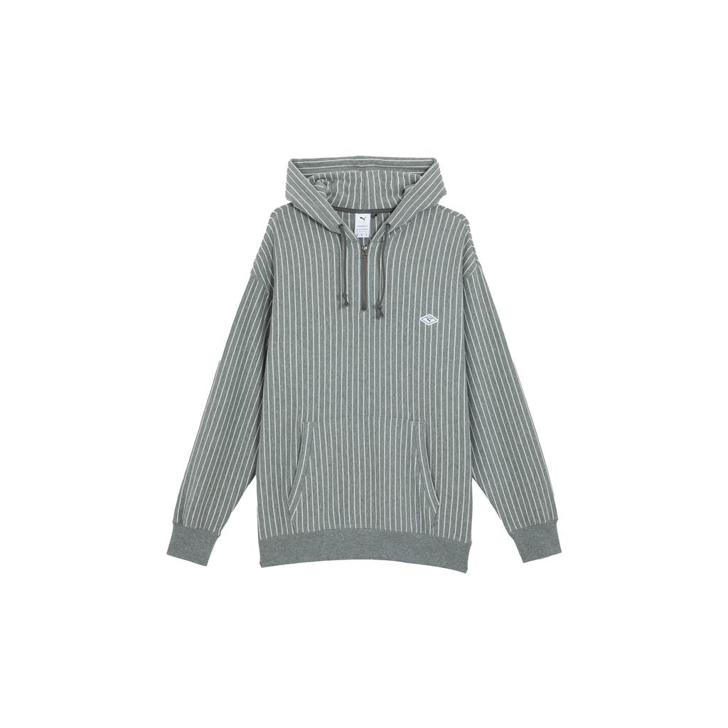 Puma X Nanamica Striped Hoodie Grey Men Tops 539853-03