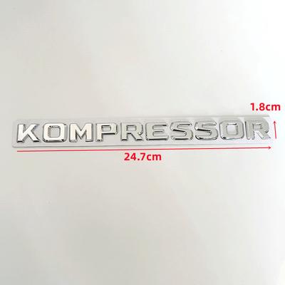 3D ABS Chrome Kompressor Letters Logo Badge Emblem Rear Boot Sticker CLK SLK SL CLS ML GL A B C E S Class
