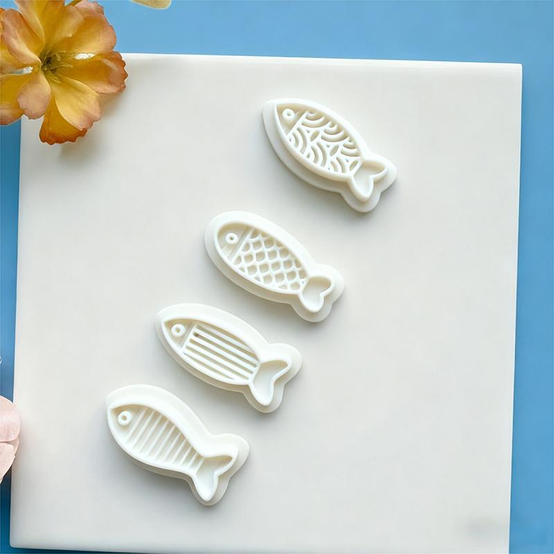 Orecchini Creativi Serie Pesci Taglierino in Argilla Polimerica Stampo Carino Cartone Animato per Ceramica Gioielli Fai da Te Forma Ciondolo Strumenti per Argilla Pressata