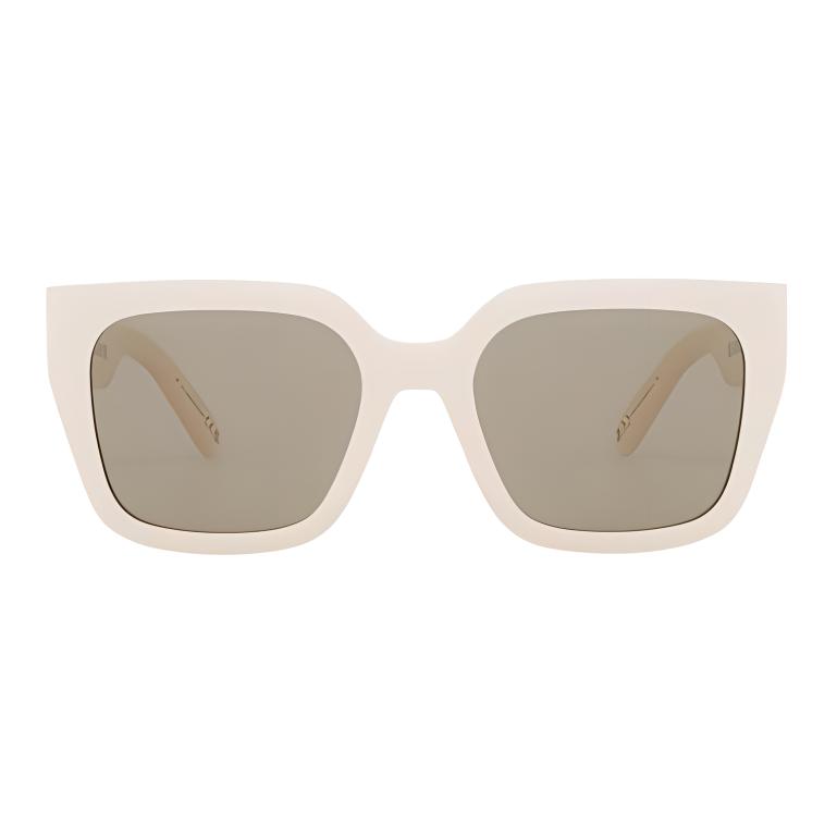 Dior Gold Hollow Logo Square Sunglasses Unisex sunglasses Cream 30MONTAIGNE-S8U/95M0-54