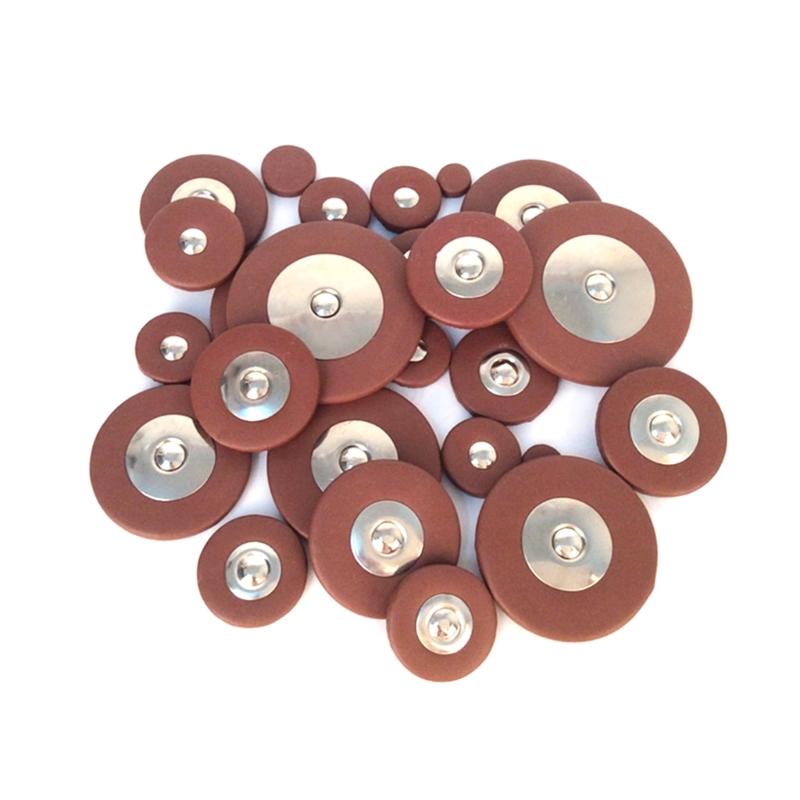 Saxophone Leathers Pads Button Leathers Pads Replacement Sax Leathers Cushion