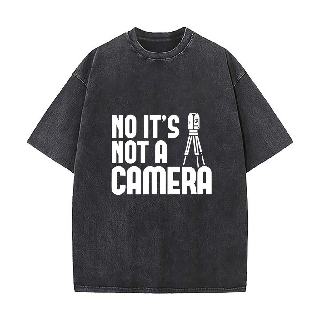 Camera Meme Humor Inspired Filmmaker Joke Design Oversized Short Sleeve Loose Streetwear Short Sleeve Tops Tee