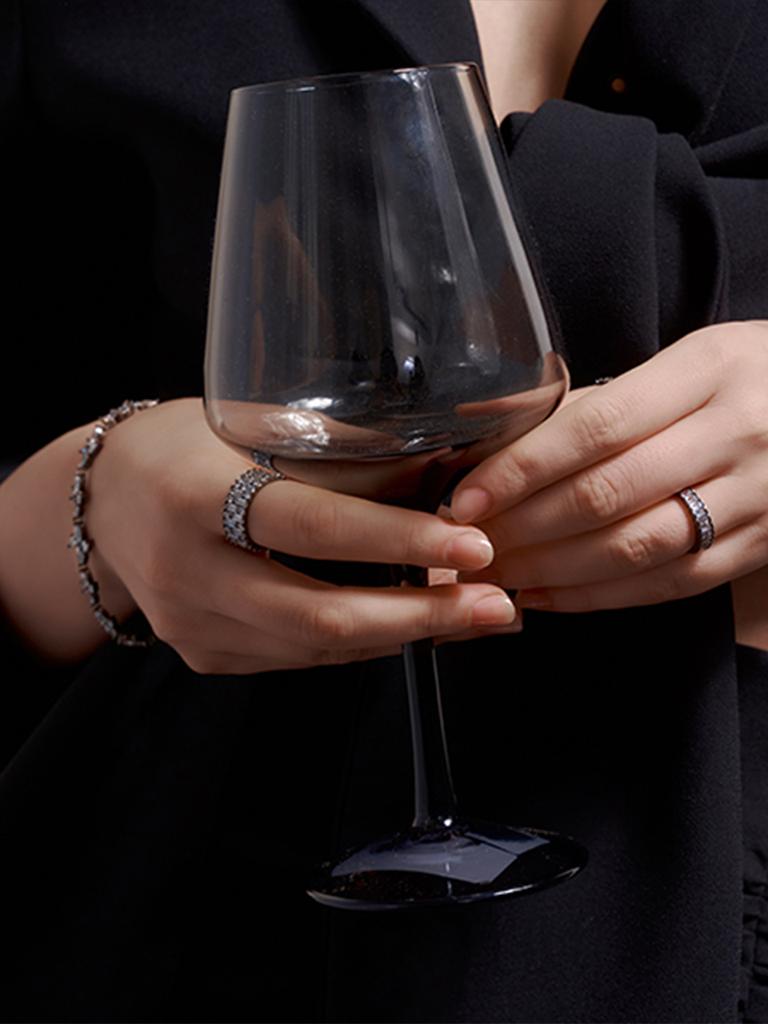 Macier Peus Baguette Ring (Black Silver)